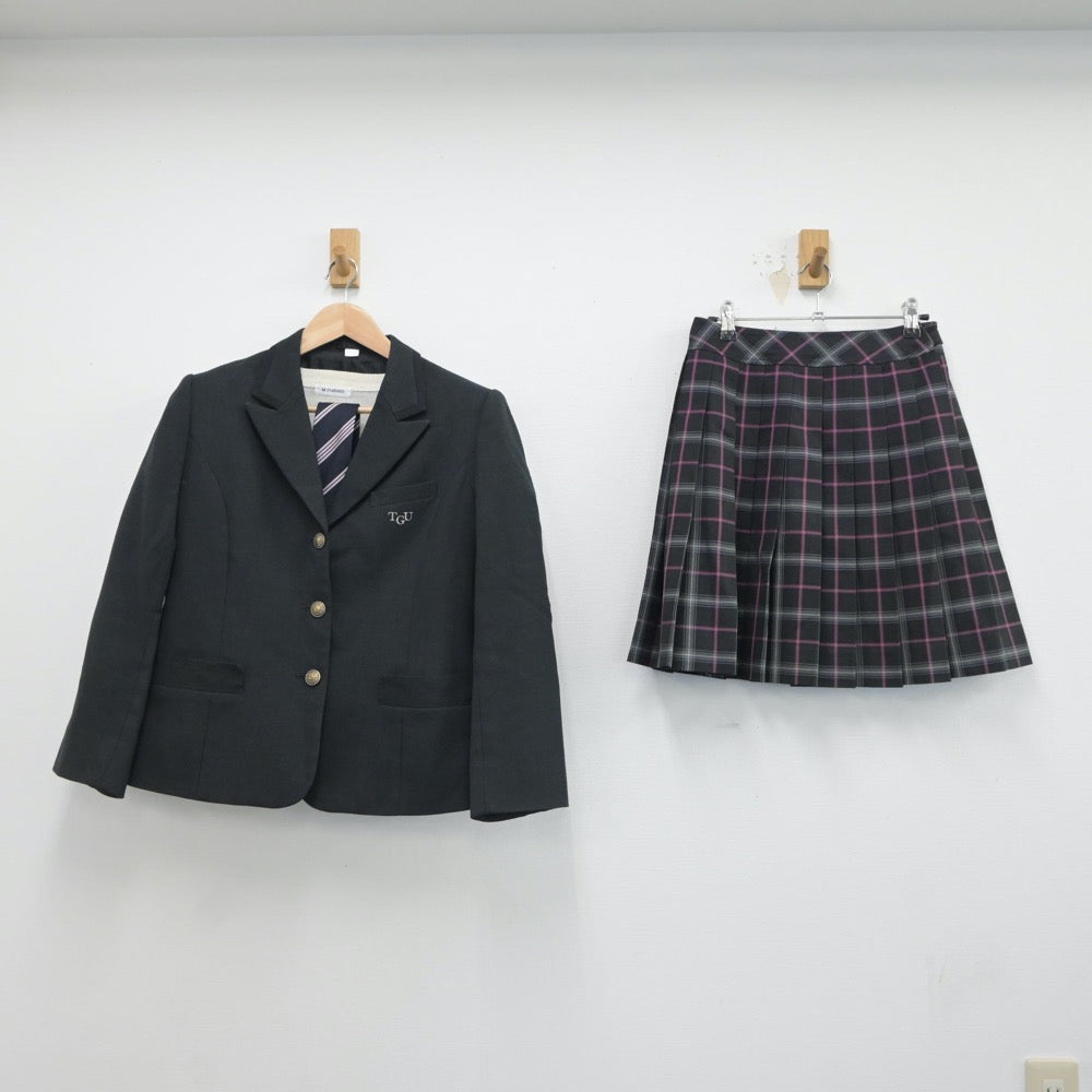 【中古】千葉県 東京学館浦安高等学校 女子制服 4点（ブレザー・ニット・スカート）sf017474