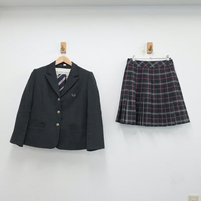 【中古】千葉県 東京学館浦安高等学校 女子制服 4点（ブレザー・ニット・スカート）sf017474