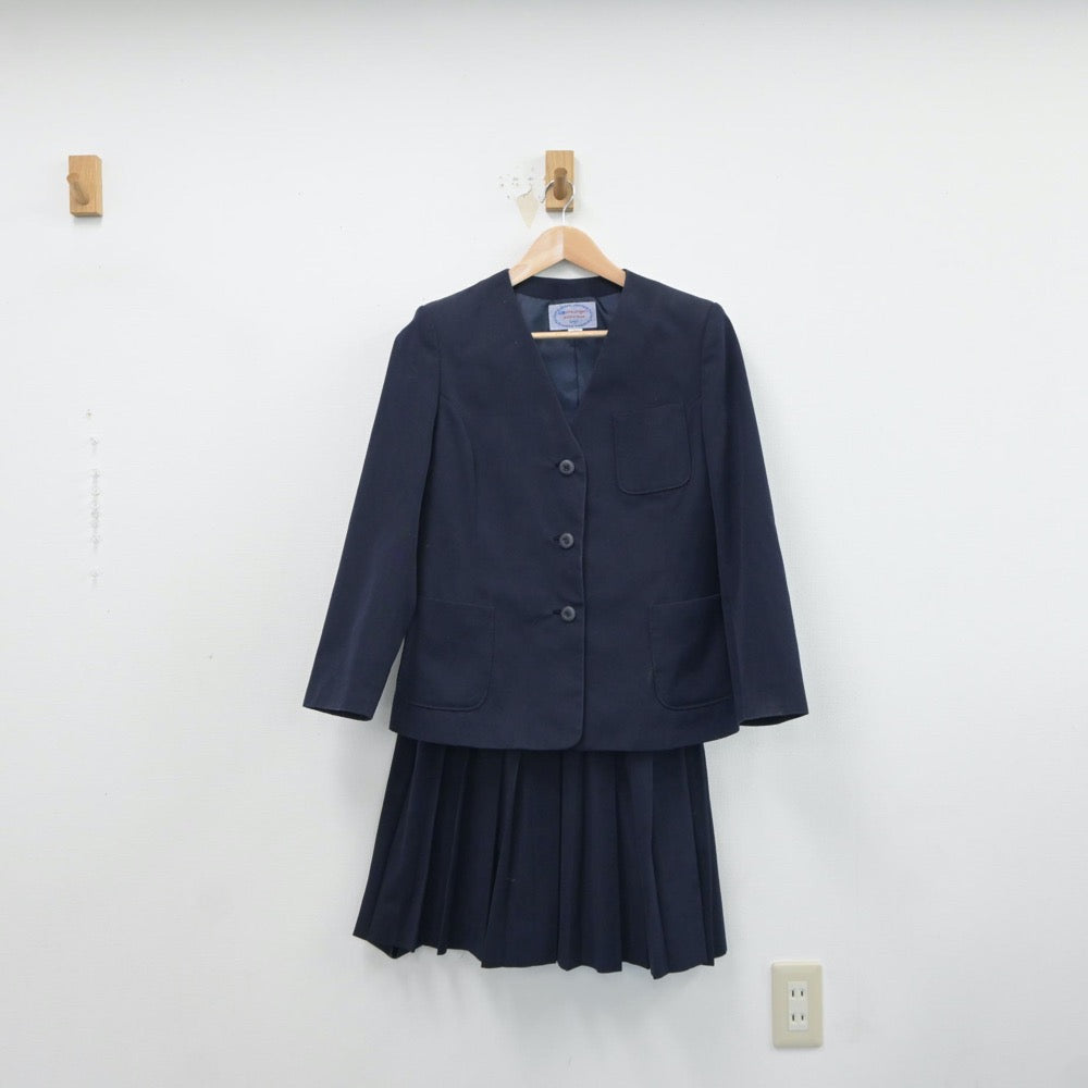 【中古】栃木県 高林中学校 女子制服 3点（ブレザー・ベスト・スカート）sf017480