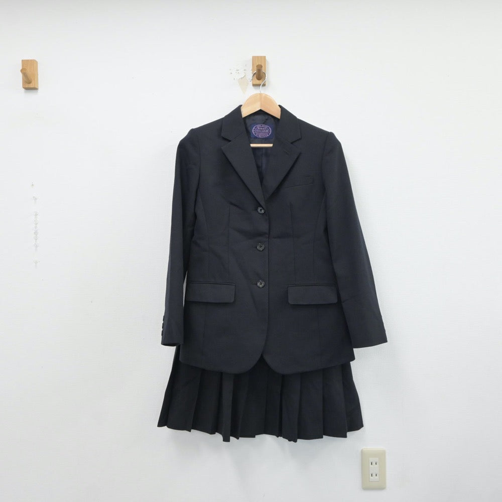 【中古】東京都 稔ケ丘高等学校 女子制服 2点（ブレザー・スカート）sf017484