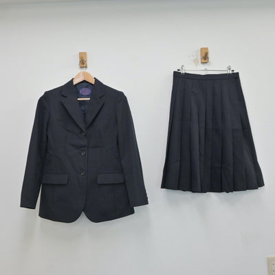 【中古】東京都 稔ケ丘高等学校 女子制服 2点（ブレザー・スカート）sf017484