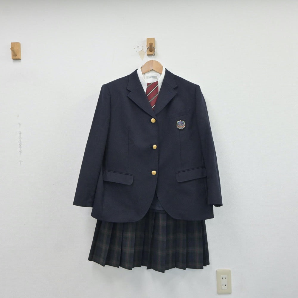 【中古】愛知県 誉高等学校 女子制服 4点（ブレザー・シャツ・スカート）sf017491