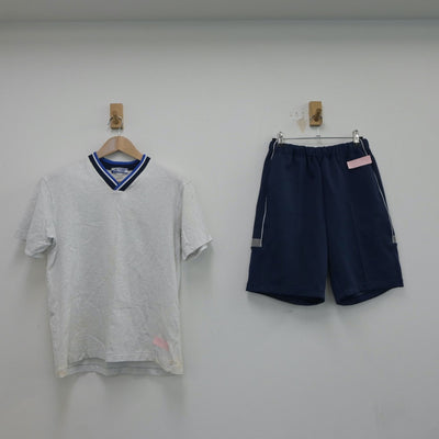 【中古】愛知県 誉高等学校 女子制服 2点（体操服 上・体操服 下）sf017493