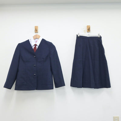 【中古】埼玉県 南中学校 女子制服 4点（ブレザー・シャツ・スカート）sf017496