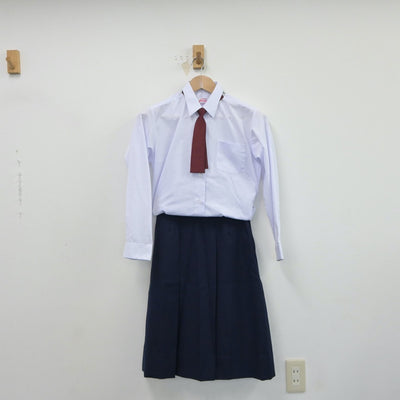 【中古】埼玉県 南中学校 女子制服 4点（ブレザー・シャツ・スカート）sf017496