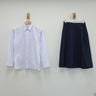 【中古】埼玉県 吉川市立南中学校 女子制服 2点（シャツ・スカート）sf017499