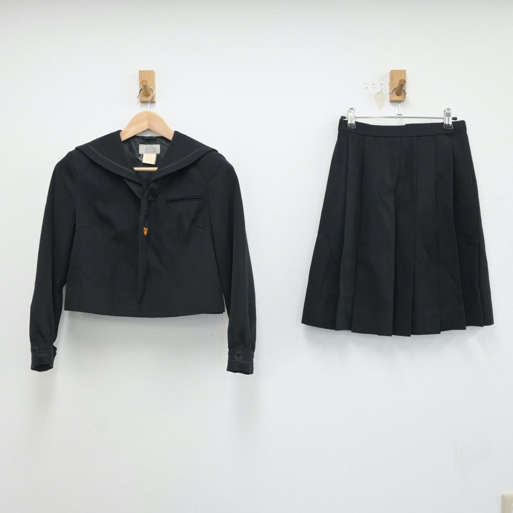 【中古】栃木県 矢坂東高等学校 女子制服 3点（セーラー服・スカート）sf017503