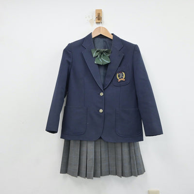 【中古】東京都 大田区立羽田中学校 女子制服 4点（ブレザー・スカート）sf017507