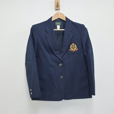 【中古】京都府 京都市立花山中学校 女子制服 3点（ブレザー・スカート）sf017509