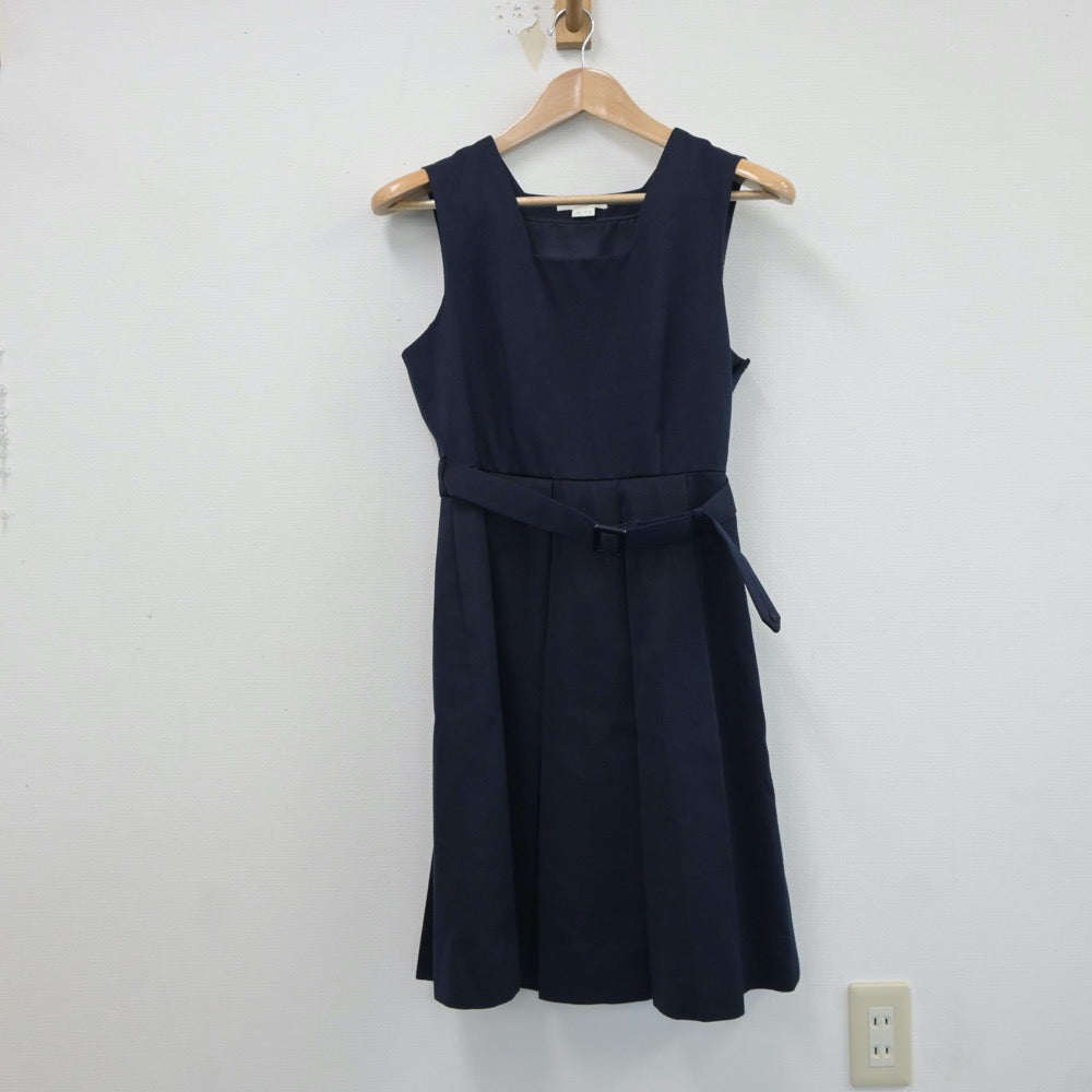 【中古】長崎県 諫早高等学校 女子制服 2点（ブレザー・ジャンパースカート）sf017513