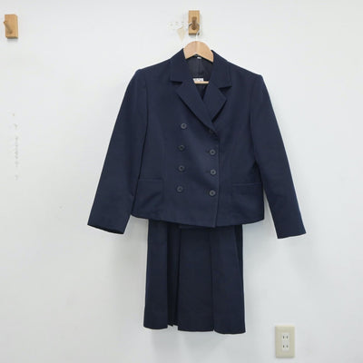 【中古】長崎県 諫早高等学校 女子制服 2点（ブレザー・ジャンパースカート）sf017514