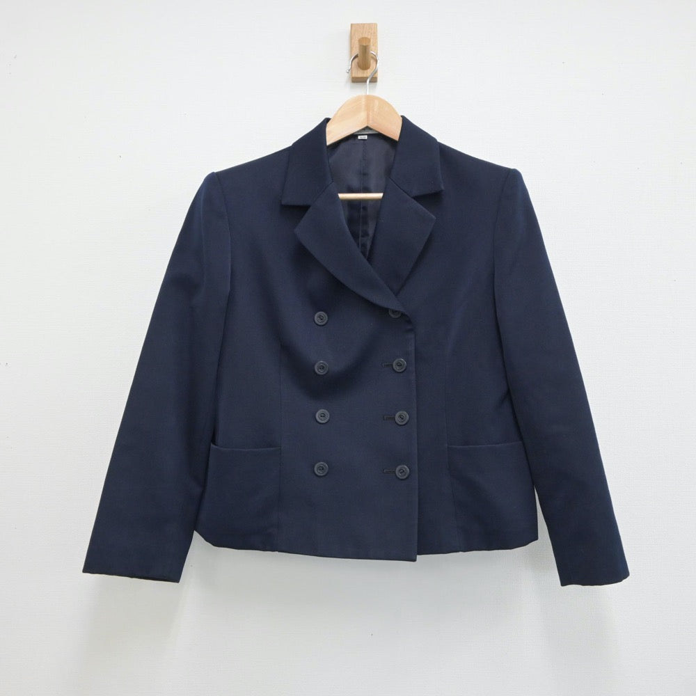 【中古】長崎県 諫早高等学校 女子制服 2点（ブレザー・ジャンパースカート）sf017514