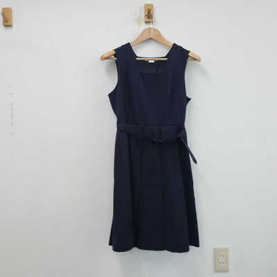 【中古】長崎県 諫早高等学校 女子制服 2点（ブレザー・ジャンパースカート）sf017514