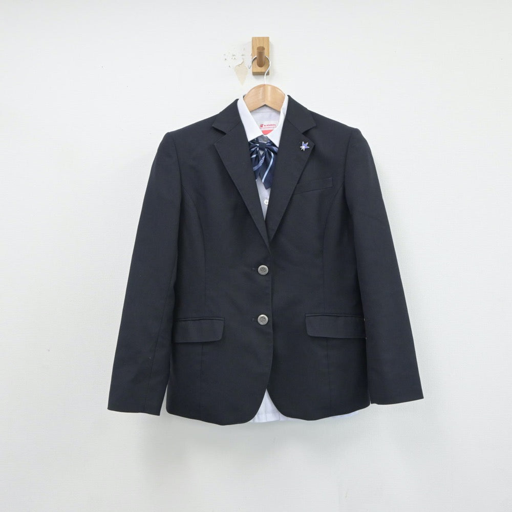 【中古】千葉県 千葉県立馬橋高等学校 女子制服 4点（ブレザー・シャツ）sf017518