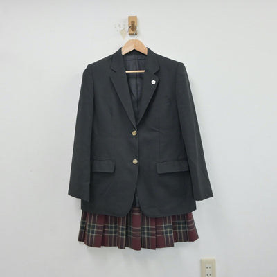 【中古】石川県 金沢市立伏見高等学校 女子制服 3点（ブレザー・スカート）sf017521