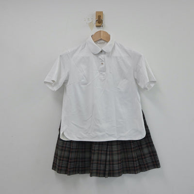 【中古】群馬県 高崎健康福祉大学高橋高等学校 女子制服 2点（シャツ・スカート）sf017524