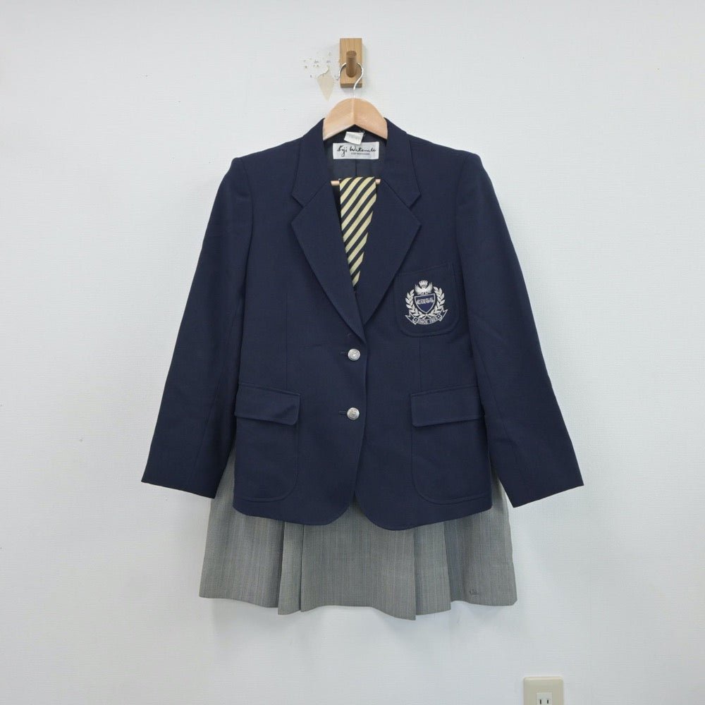 【中古】愛知県 中京大学附属中京高等学校 女子制服 4点（ブレザー・ニット・スカート）sf017554