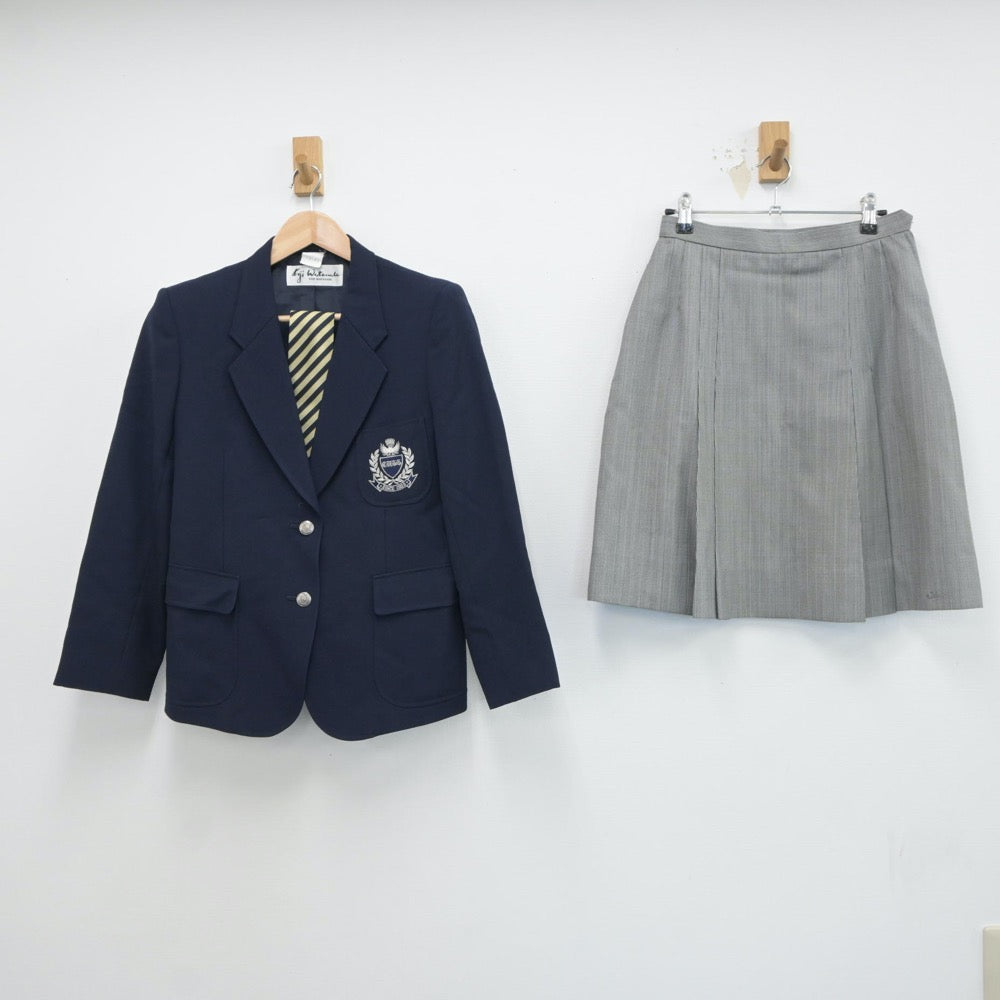 【中古】愛知県 中京大学附属中京高等学校 女子制服 4点（ブレザー・ニット・スカート）sf017554