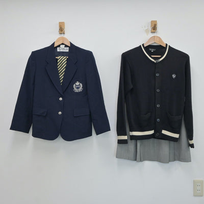 【中古】愛知県 中京大学附属中京高等学校 女子制服 4点（ブレザー・ニット・スカート）sf017554