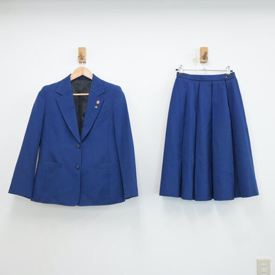 【中古】千葉県 習志野第七中学校 女子制服 4点（ブレザー・ベスト・スカート）sf017559