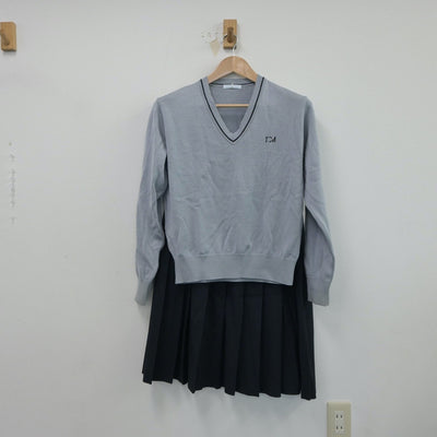 【中古】東京都 東京音楽大学附属高等学校 女子制服 5点（ブレザー・ベスト・ニット・スカート）sf017564