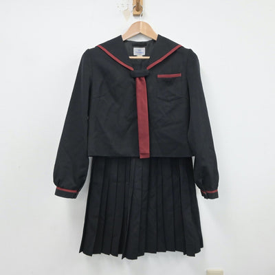 【中古】青森県 五所川原高等学校 女子制服 2点（セーラー服・スカート）sf017567