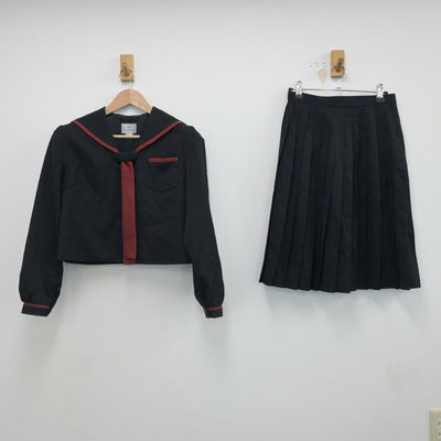 【中古】青森県 五所川原高等学校 女子制服 2点（セーラー服・スカート）sf017567