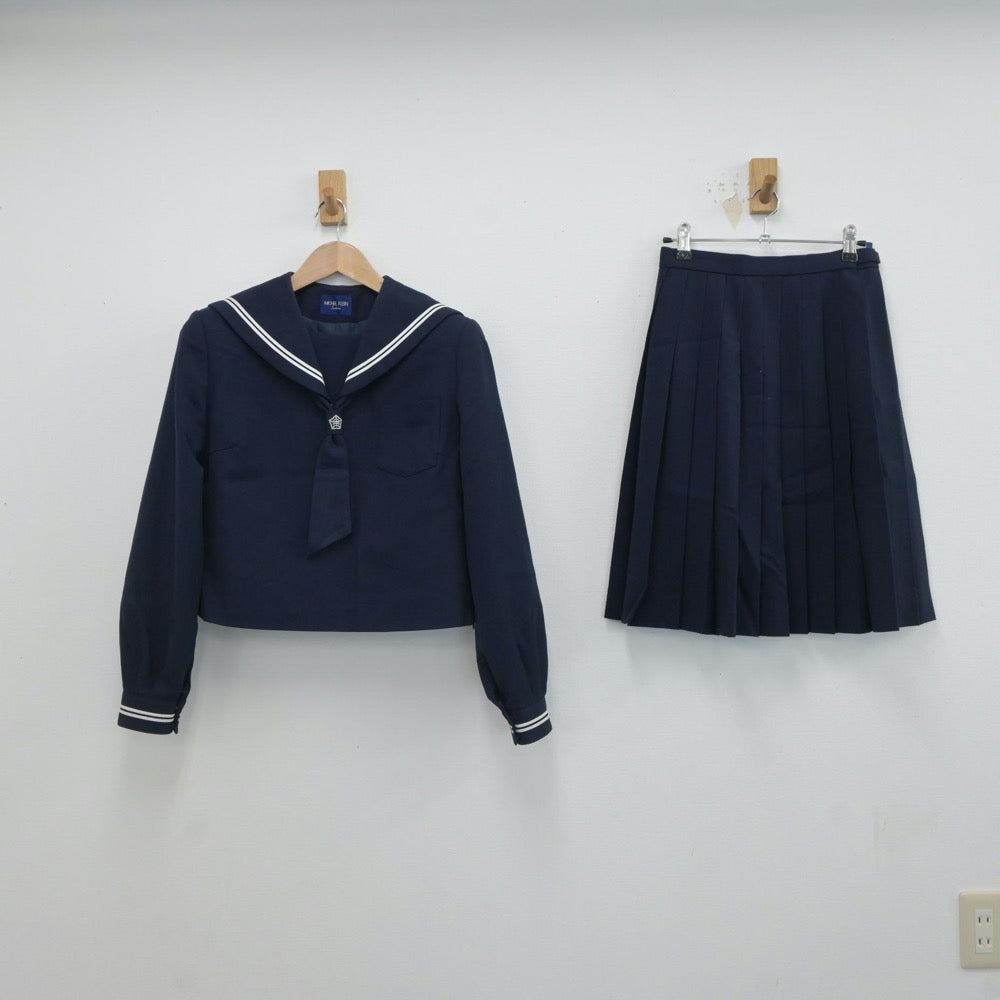 【中古】鳥取県 河北中学校 女子制服 3点（セーラー服・スカート）sf017577