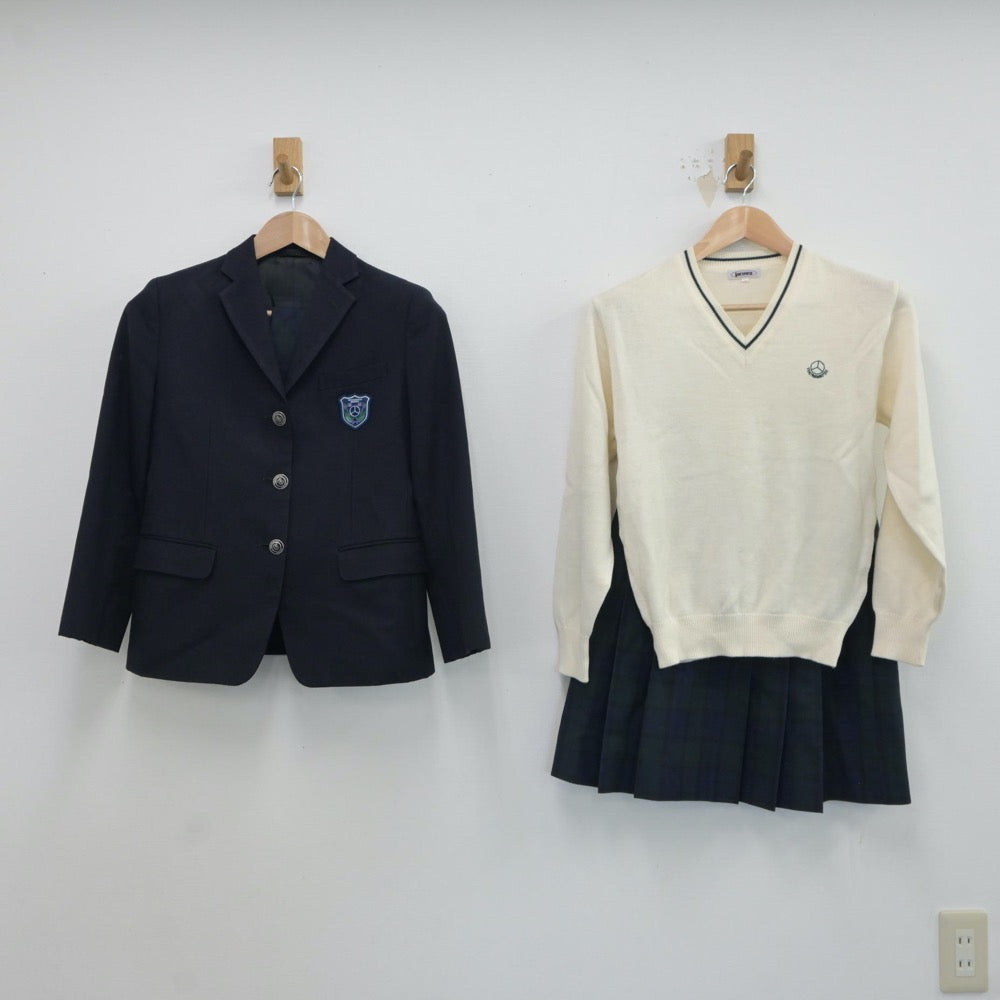 【中古】東京都 トキワ松学園高等学校 女子制服 4点（ブレザー・ニット・スカート）sf017578