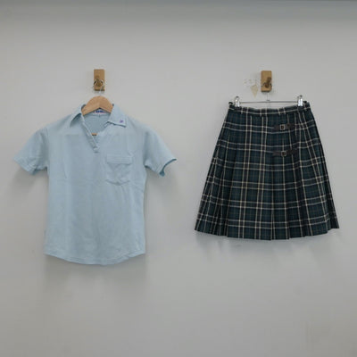 【中古】東京都 トキワ松学園高等学校 女子制服 2点（シャツ・スカート）sf017580