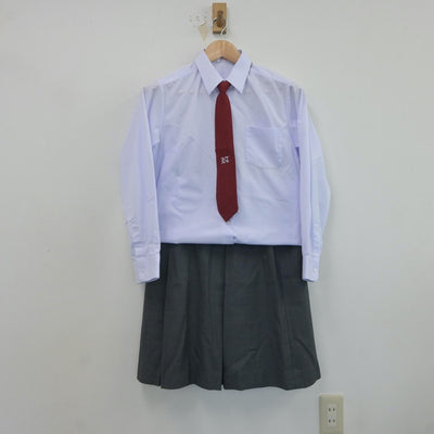 【中古】千葉県 波岡中学校 女子制服 4点（ブレザー・シャツ・スカート）sf017584