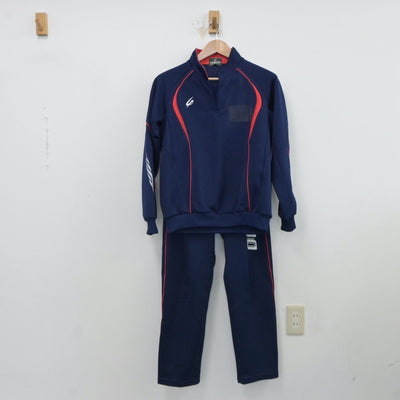 【中古】埼玉県 大谷中学校 女子制服 2点（ジャージ 上・ジャージ 下）sf017591