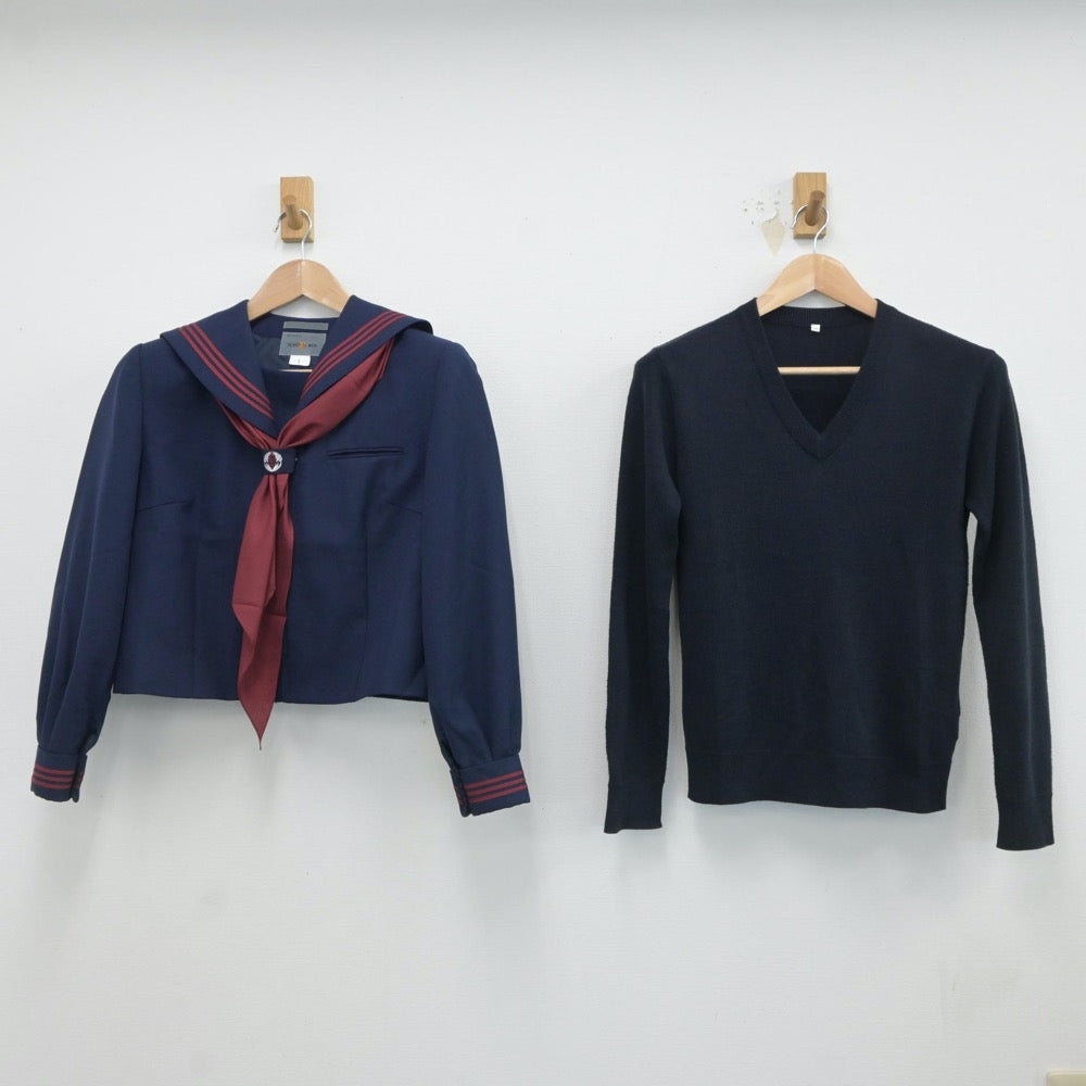 中古制服】埼玉県 大谷中学校 女子制服 4点（セーラー服