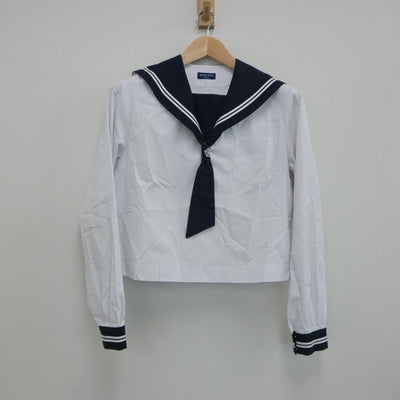 【中古】鳥取県 河北中学校 女子制服 3点（セーラー服・スカート）sf017594