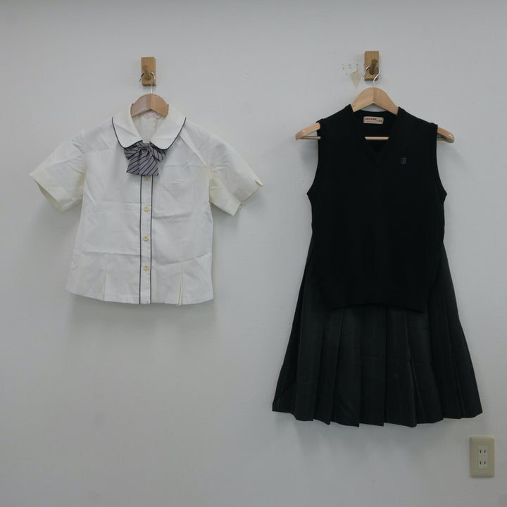 中古制服】長崎県 私立長崎玉成高等学校 女子制服 4点（シャツ・ニットベスト・スカート）sf017600【リサイクル学生服】 | 中古制服通販パレイド