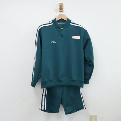 【中古】東京都 五日市高等学校 女子制服 2点（ジャージ 上・体操服 下）sf017602