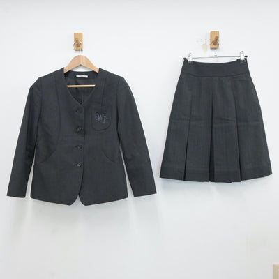 【中古】兵庫県 伊丹西高等学校 女子制服 2点（ブレザー・スカート）sf017610