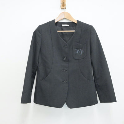 【中古】兵庫県 伊丹西高等学校 女子制服 2点（ブレザー・スカート）sf017610