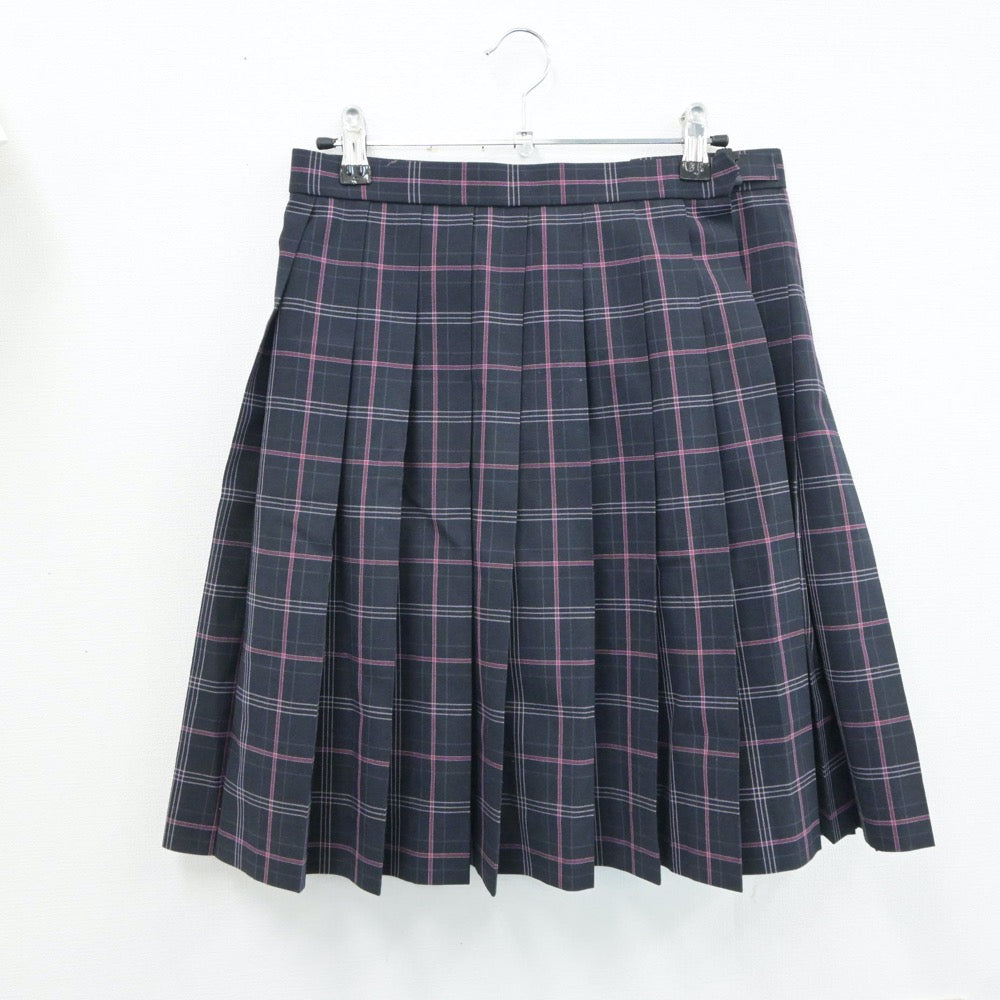 【中古】島根県 松徳学院高等学校 女子制服 4点（シャツ・ニットベスト・スカート）sf017615