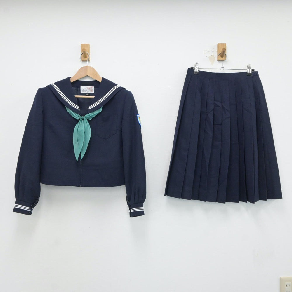 【中古】青森県 弘前市立第四中学校 女子制服 3点（セーラー服・スカート）sf017626