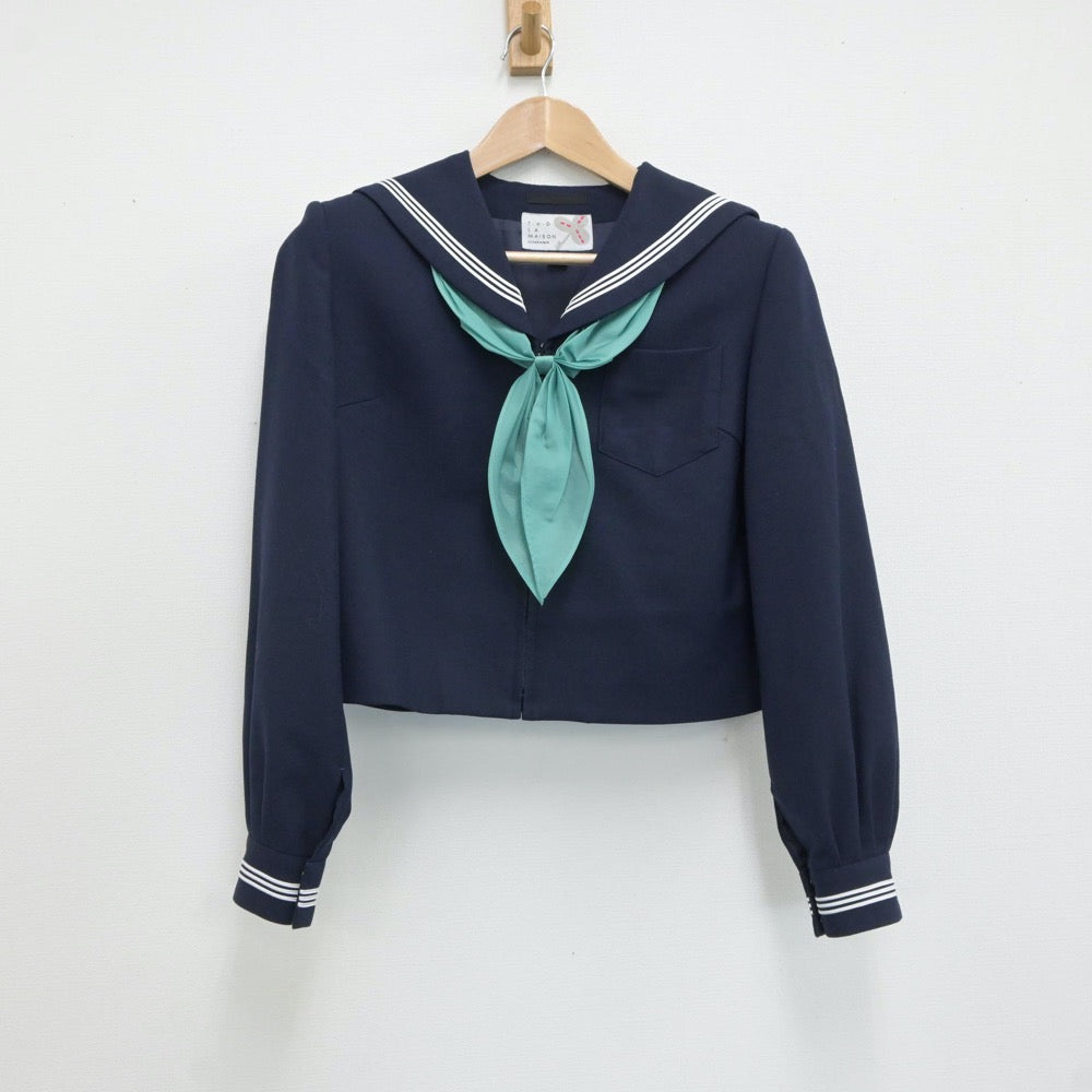 【中古】青森県 弘前市立第四中学校 女子制服 3点（セーラー服・スカート）sf017628