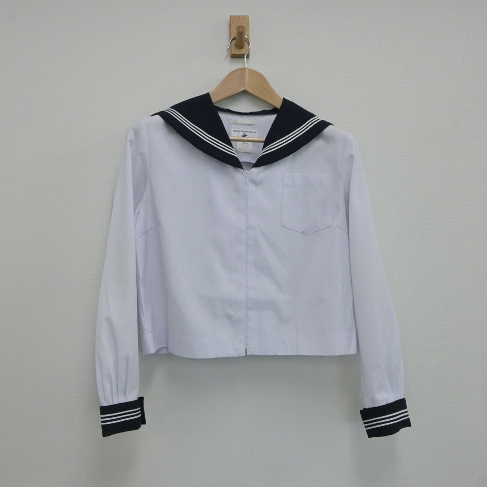 【中古】青森県 弘前市立第四中学校 女子制服 2点（セーラー服・スカート）sf017629