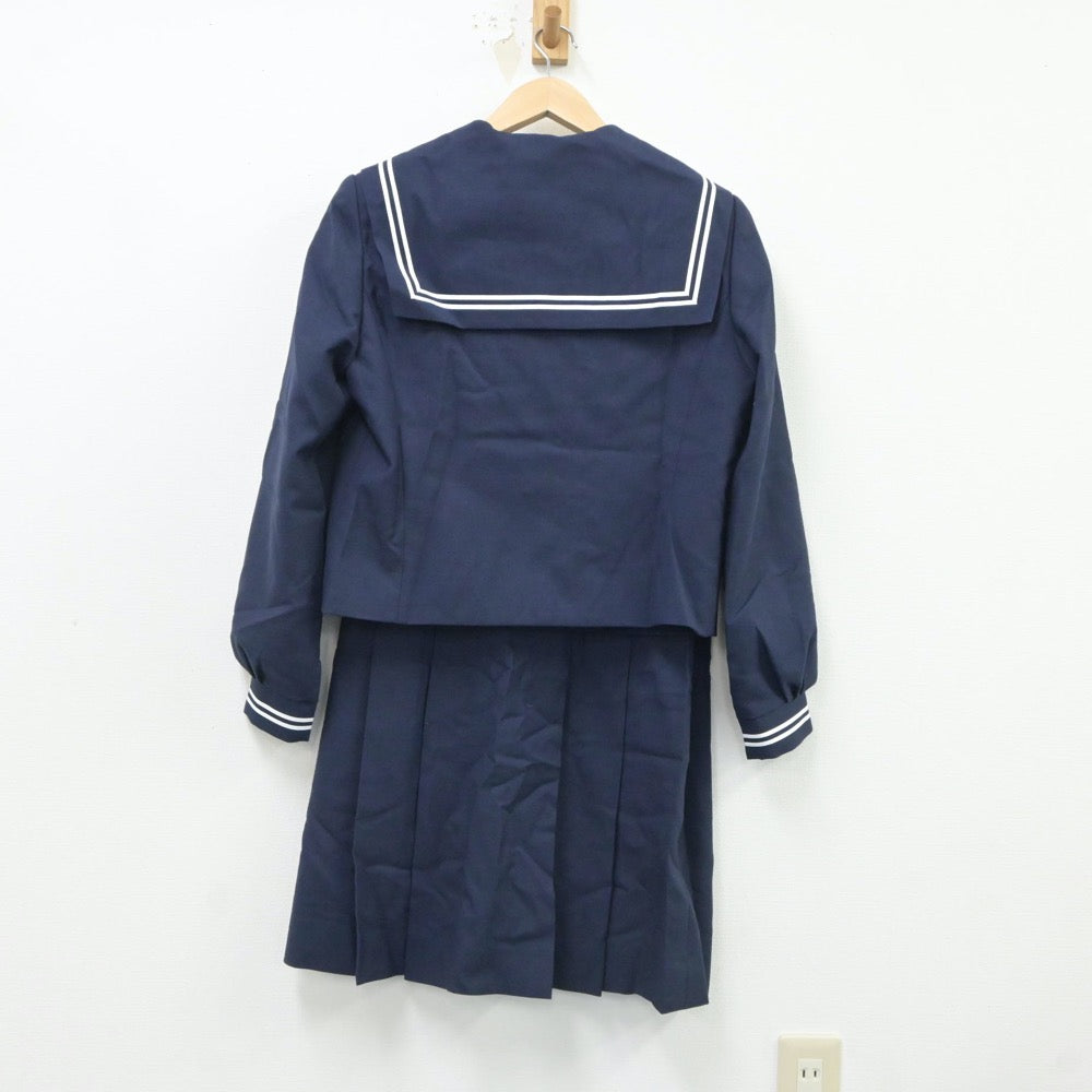 【中古】札幌山鼻中学校 札幌山鼻中学校 女子制服 3点（セーラー服・セーラー服・スカート）sf017634