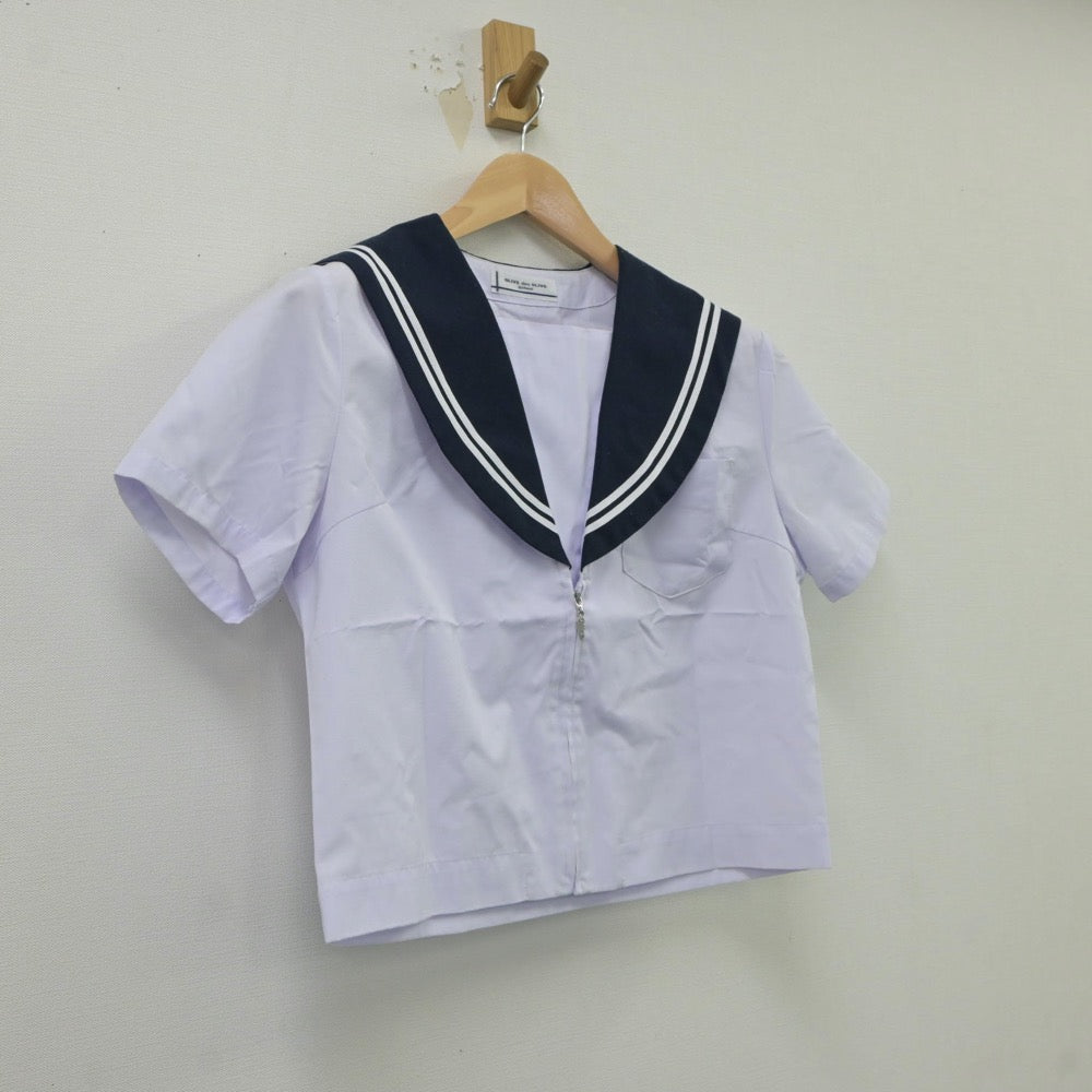 【中古】愛知県 あま市七宝北中学校 女子制服 2点（セーラー服）sf017639