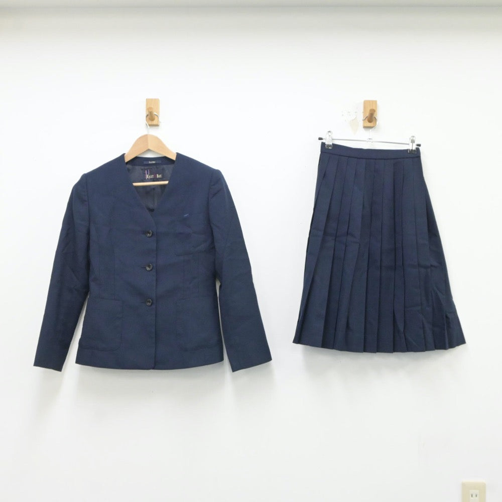 【中古】北海道 札幌市立柏中学校 女子制服 3点（ブレザー・ベスト・スカート）sf017645