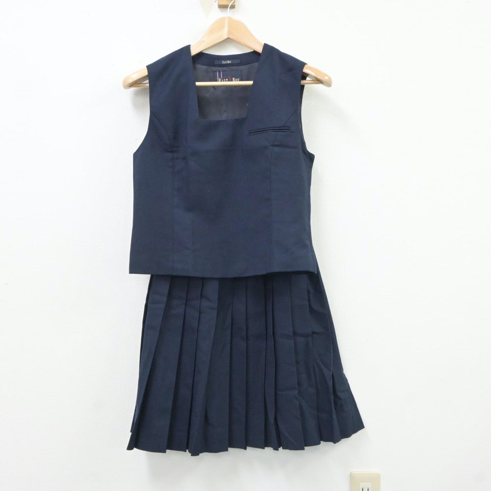 【中古】北海道 札幌市立柏中学校 女子制服 3点（ブレザー・ベスト・スカート）sf017645