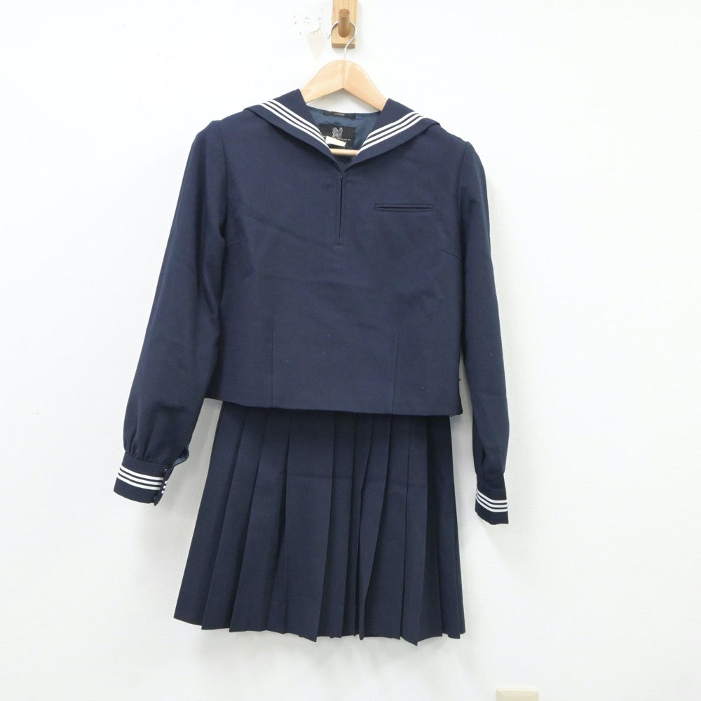 【中古】東京都 東京都立駒場高等学校 女子制服 2点（セーラー服・スカート）sf017646