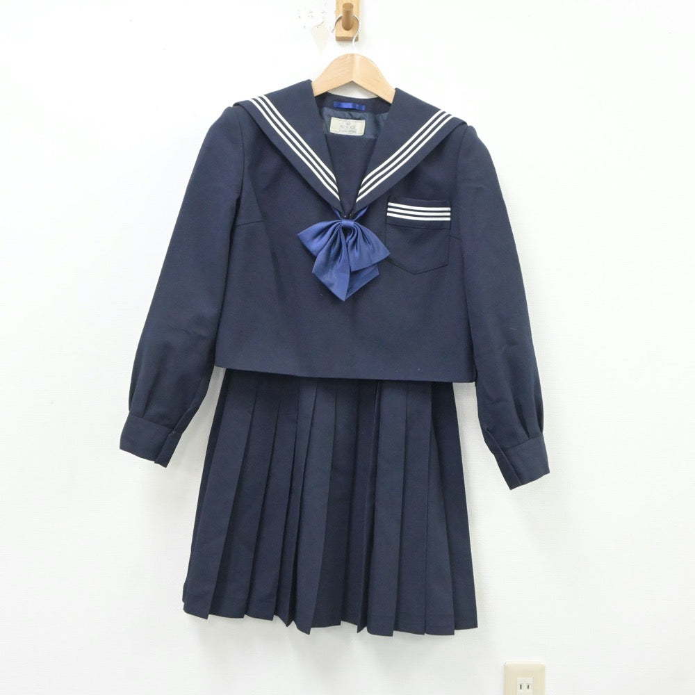 【中古】北海道 北海道立江差高等学校 女子制服 3点（セーラー服・スカート）sf017651