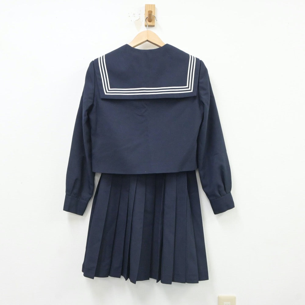 【中古】北海道 北海道立江差高等学校 女子制服 3点（セーラー服・スカート）sf017651