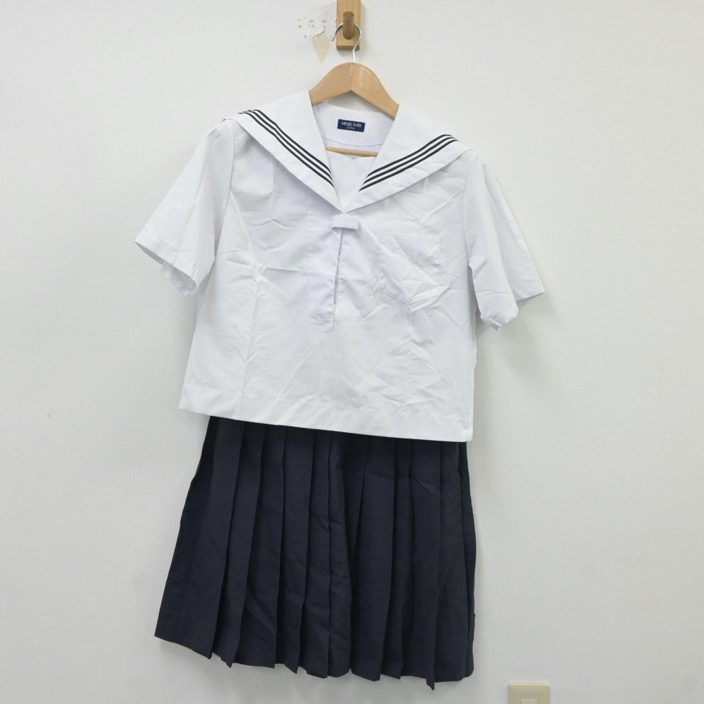 【中古】鳥取県 後藤ヶ丘中学校 女子制服 3点（セーラー服・スカート）sf017656